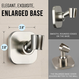 G-Promise wall mount installed on tile shows renter-friendly mounting solution.