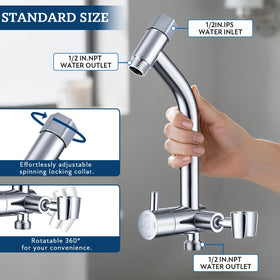 G-Promise chrome finish adds a sleek bathroom look