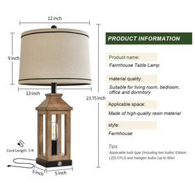 G-SAFAVA bedside lamp on a nightstand ideal for reading.