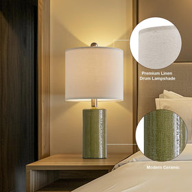 G-SAFAVA end table bedroom decor with two lamps