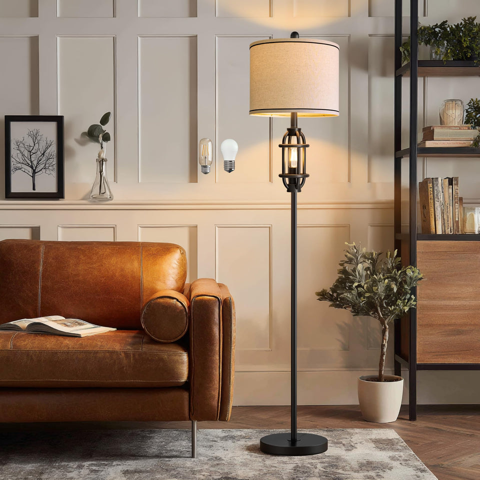 G-SAFAVA industrial floor lamp base provides stability for living room lighting