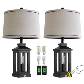 G-SAFAVA 2-pack lamps ideal for coordinated bedroom or living room lighting