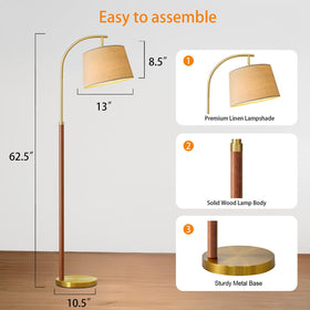 G-SAFAVA tall floor lamp fits small rooms without crowding.