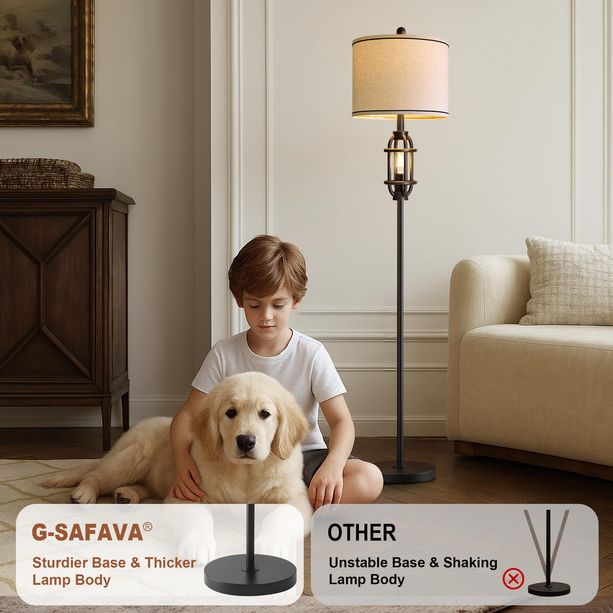 G-SAFAVA two bulbs included for immediate brightness options