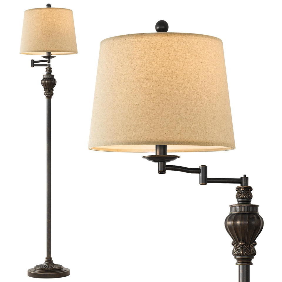 G-SAFAVA vintage floor lamp base showing sturdy construction for stable illumination.