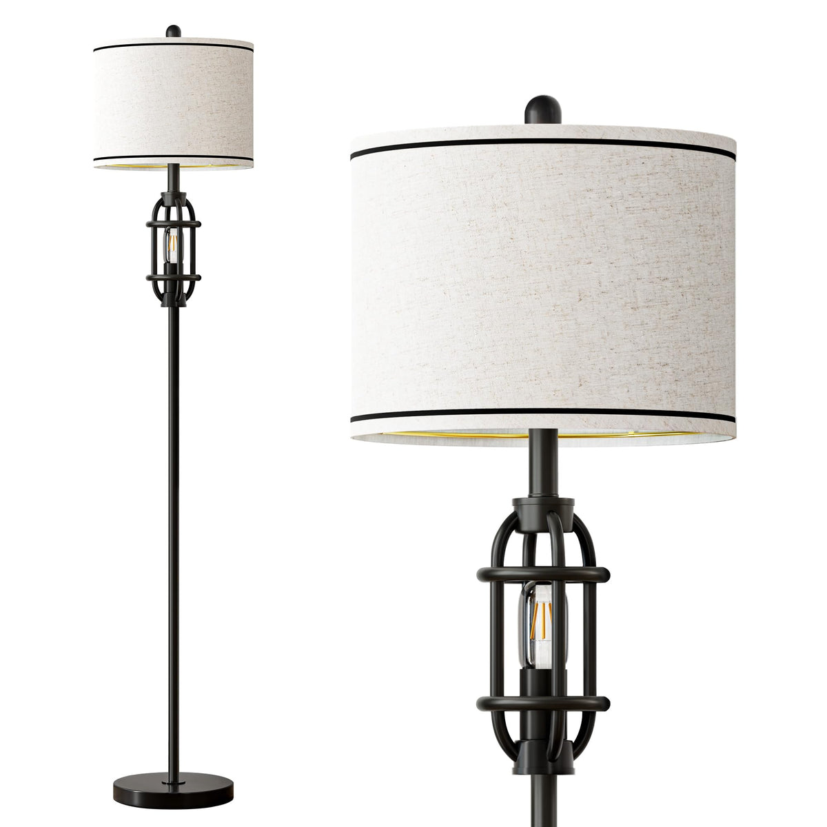 G-SAFAVA weighted base ensures tall lamp stays steady during use