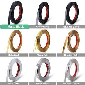 Gaahing matte black molding strip baseboard edge offers tidy rooms and easy maintenance.