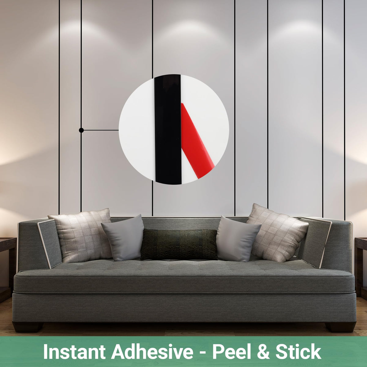 Gaahing matte black molding strip on ceiling trim provides seamless transition and modern look.