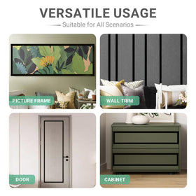 Gaahing molding strip on furniture edges protects surfaces and refreshes style.