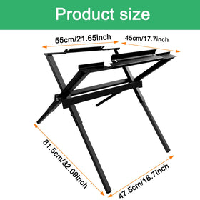 Gabasinover folding table saw stand folded compact for easy transport.