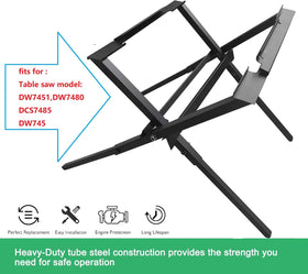 Gabasinover table saw stand heavy-duty steel frame for demanding cuts.