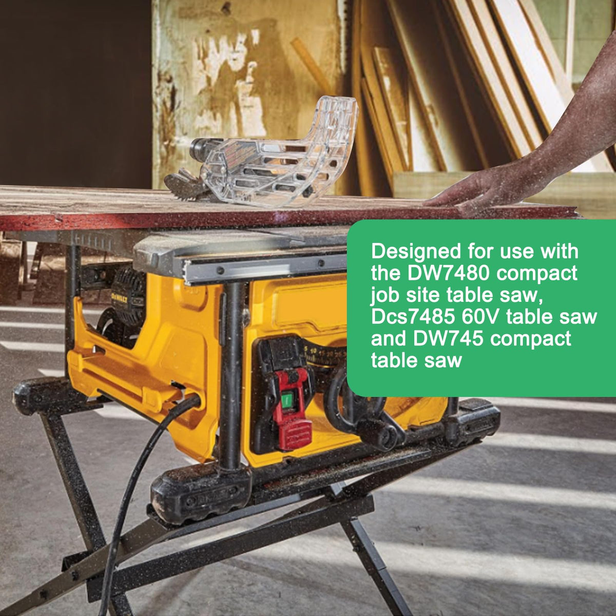 Gabasinover table saw stand non-slip feet providing stability.