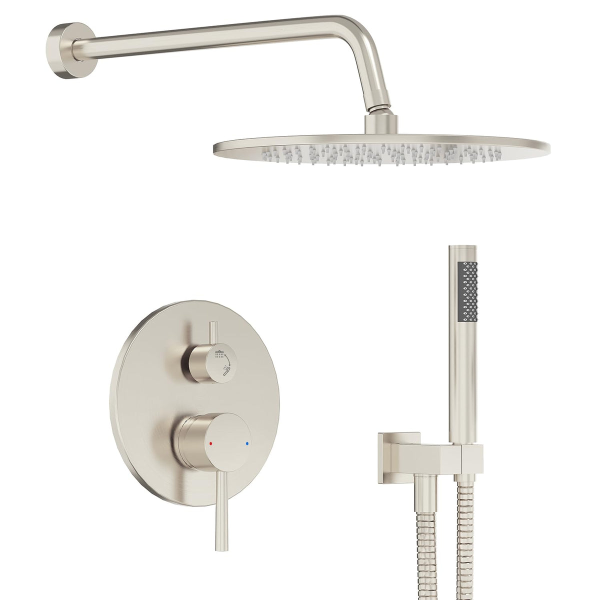 Gabrylly 10-inch rain shower head offers full-body coverage with a powerful spray.