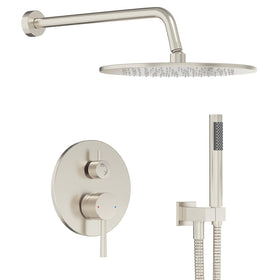 Gabrylly 10-inch rain shower head offers full-body coverage with a powerful spray.
