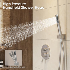Gabrylly adjustable angle bracket lets you set the optimal spray angle.