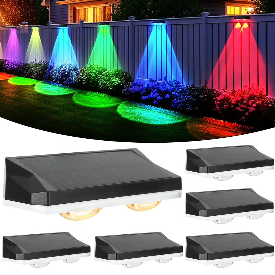 Gachiwar solar fence lights assembly and mounting for easy setup.
