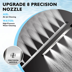 GADFISH 8-nozzle tip set delivers wider spray coverage for efficient cleaning.