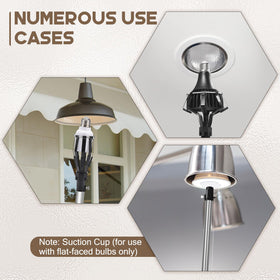 Extension use indoors and outdoors for versatile lighting tasks.