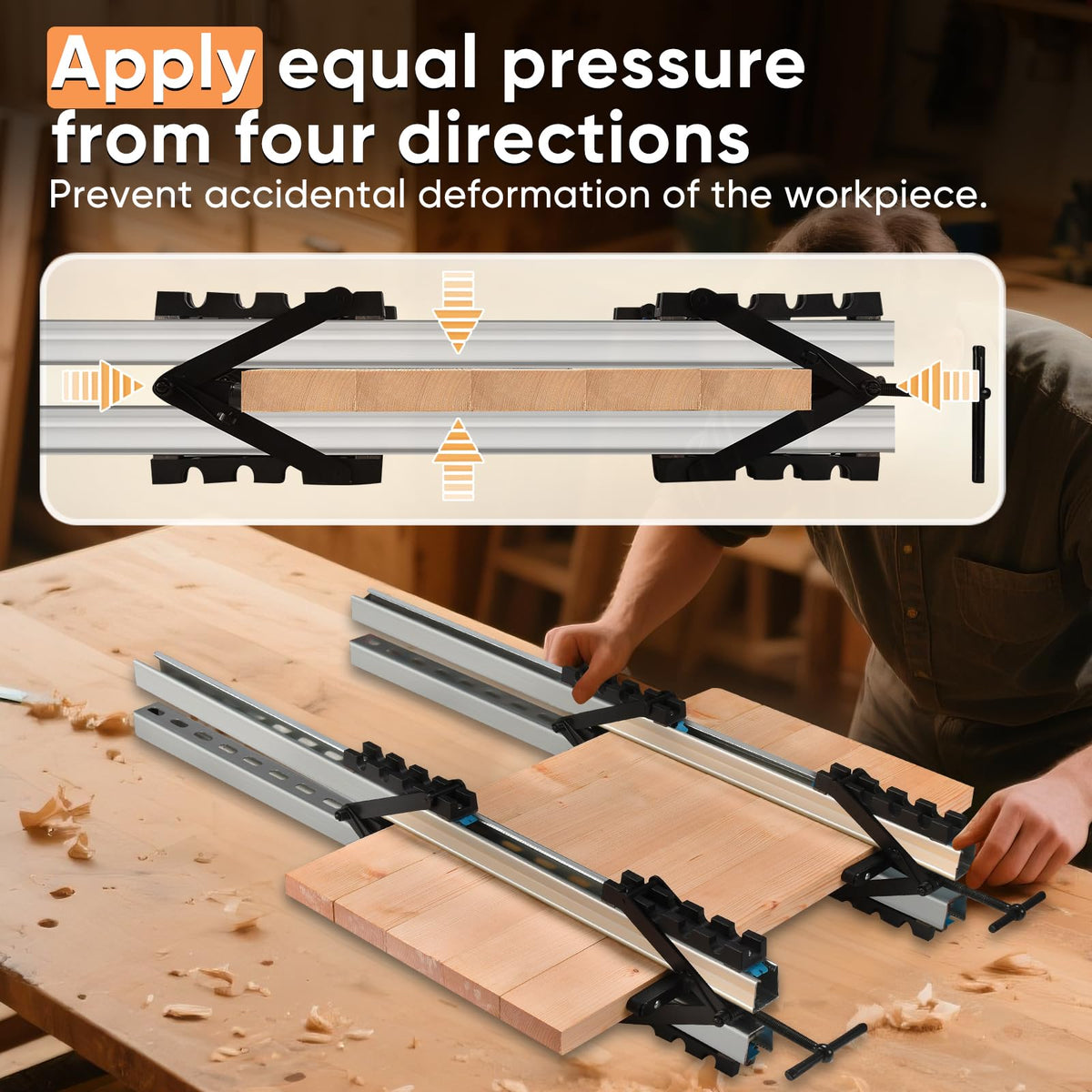 GADFISH panel clamps support two installation options for flexible setup