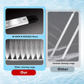 GADFISH universal adapter ensures quick connection to most pressure washers.