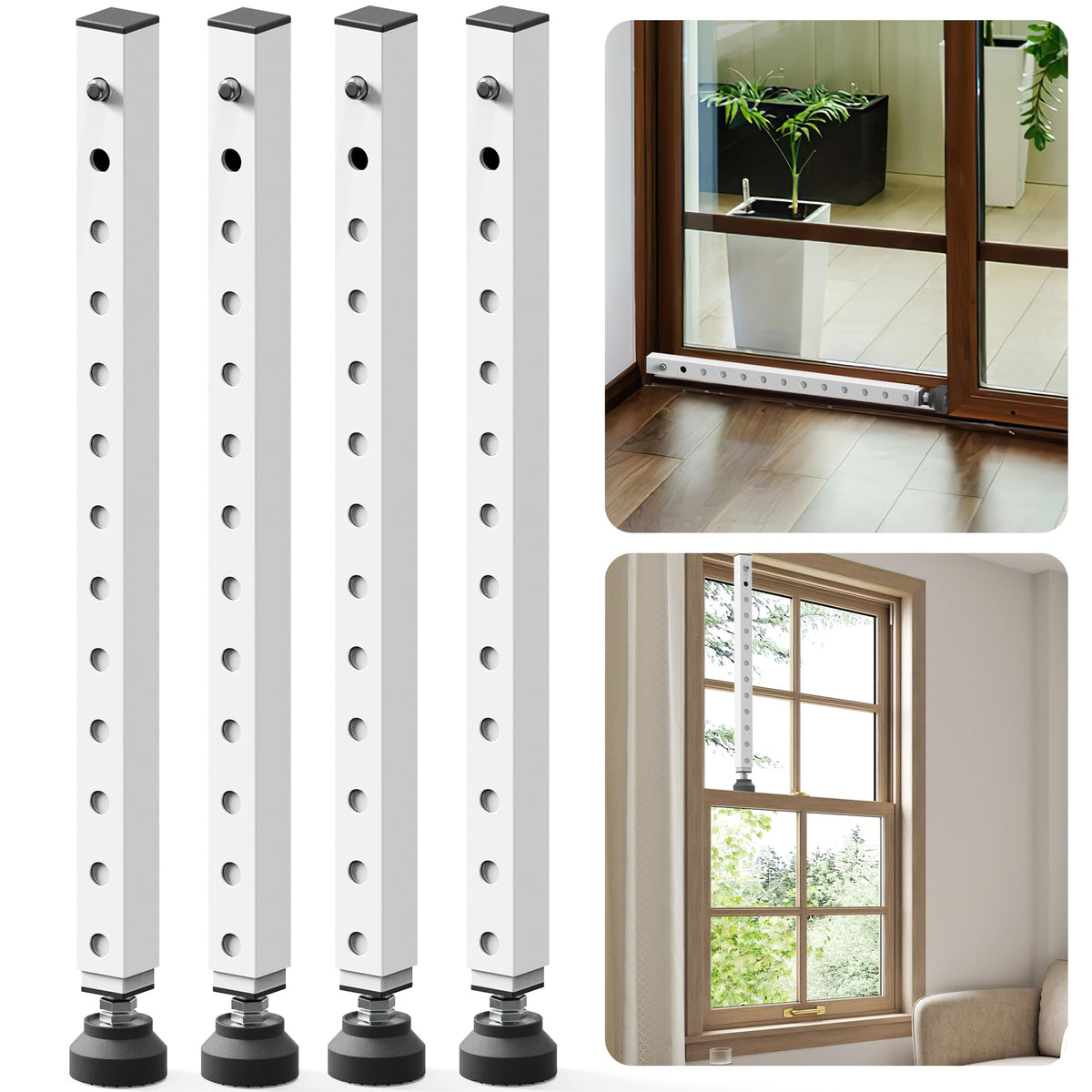 Gadgetzan window security bar extended to fit 17-33 inches for versatile use