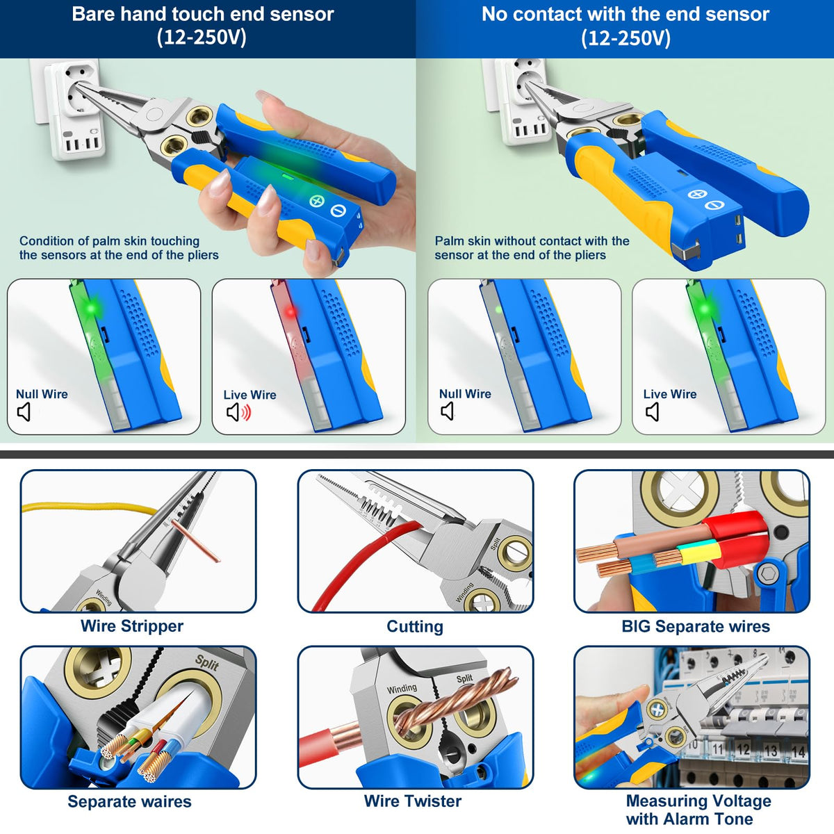 GADO Pro close-up on precision blades for clean cuts and stripped insulation