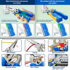 GADO Pro close-up on precision blades for clean cuts and stripped insulation