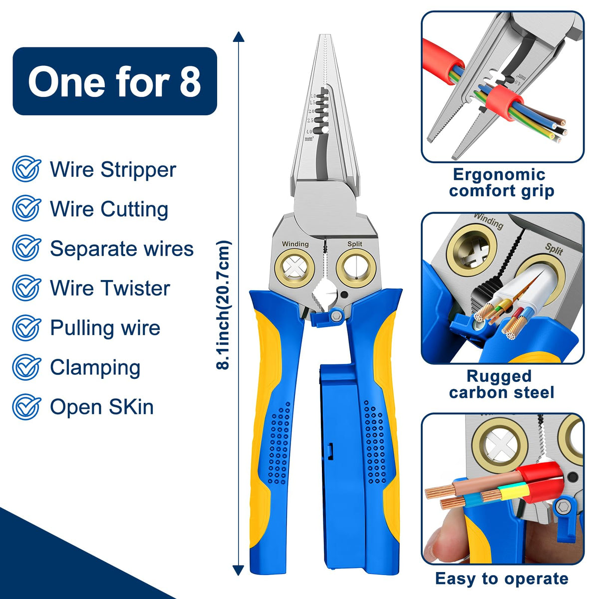 GADO Pro crimping area showing secure connections for reliable wiring