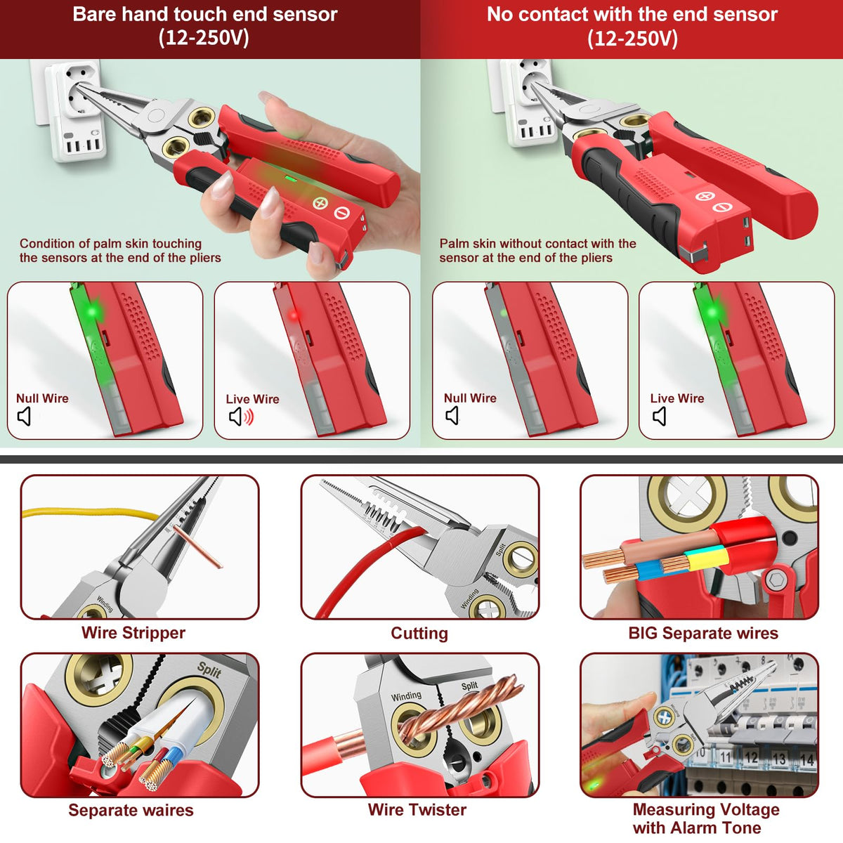 GADO Pro 8-in-1 jaws open to handle larger wires.