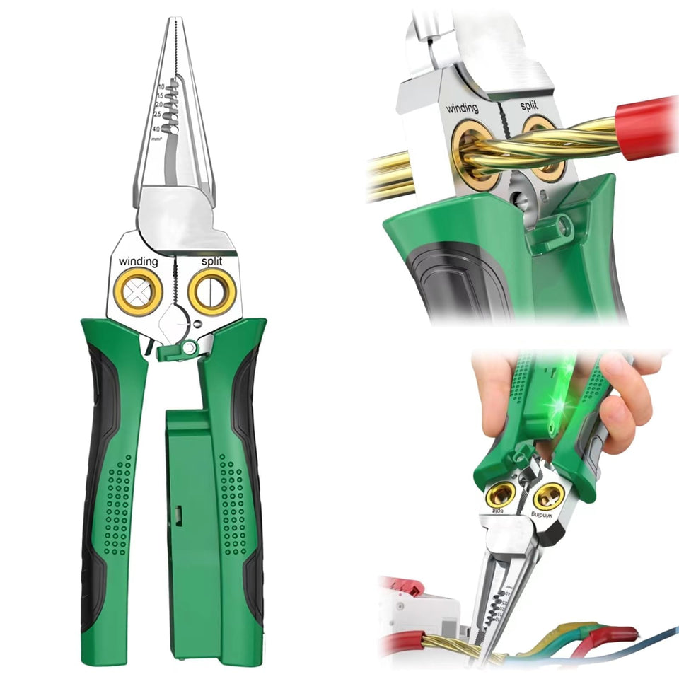 GADO Pro 8-in-1 wire stripper with voltage tester for quick electrical checks
