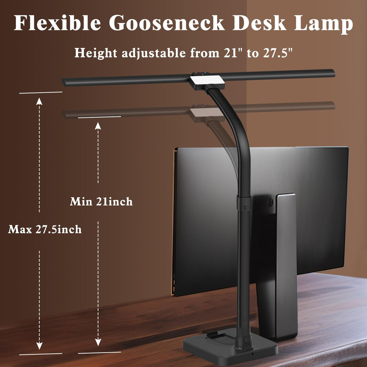 GAEFURY LED lamp with phone holder base keeps your device handy.