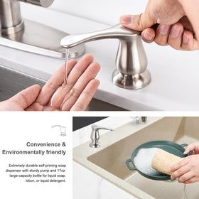 GAGALIFE solid rubber washers prevent countertop water leaks.