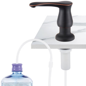 GAGALIFE kitchen sink dispenser with oil-rubbed bronze finish and 40-inch tube ensures steady soap supply.
