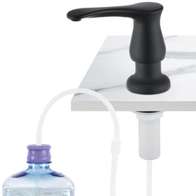 GAGALIFE matte black kitchen sink soap dispenser keeps counters neat.