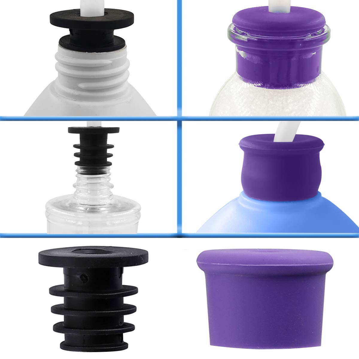 GAGALIFE packaging contents including stoppers and instructions