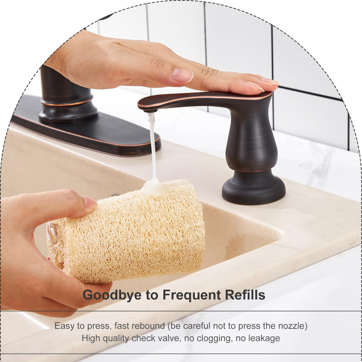 GAGALIFE rubber washers create a leak-free kitchen installation.