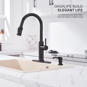 GAGALIFE soap dispenser no-leak pump, clean kitchen with every press.