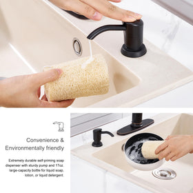 GAGALIFE Venetian Bronze finish, anti-fingerprint design coordinates with faucets.