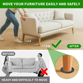 GAGUIUP multi-size cups suitable for four sizes of furniture legs.