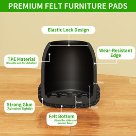 GAGUIUP protect hardwood floors demo with chair legs
