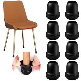 GAGUIUP silicone chair leg protectors with felt pad package reduce floor scratches