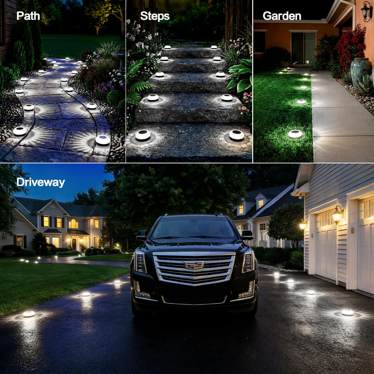 Gahomlumy deck light enhancing outdoor ambiance without wiring