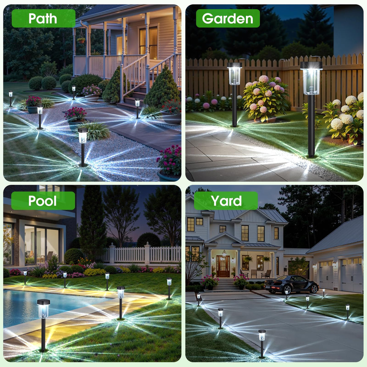 Gahomlumy waterproof outdoor light withstands rain and snow.