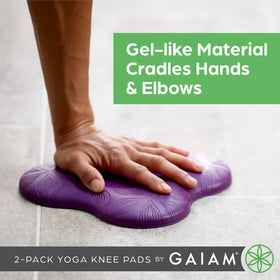 Gaiam Yoga Knee Pad Set stacked for double cushioning on hips or wrists
