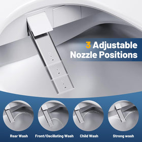 GAICOM night light provides gentle illumination for safe bathroom trips at night.