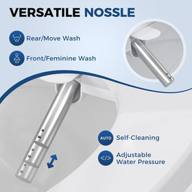 GAICOM bidet seat self-clean nozzle enables hygienic operation