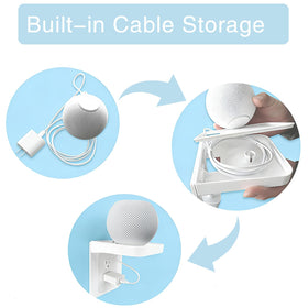 Gaidas outlet shelf works with duplex and Decora outlets for versatile mounting.
