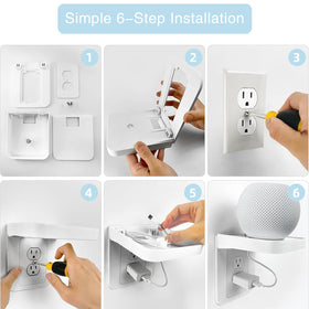 Gaidas no-drill installation keeps walls intact while elevating small devices.