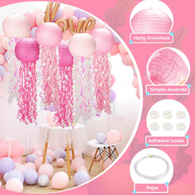 GAILROSO jellyfish lanterns light pink glow creates dreamy underwater ambiance