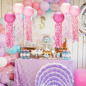 GAILROSO mermaid party decor adds vibrant color to undersea celebrations